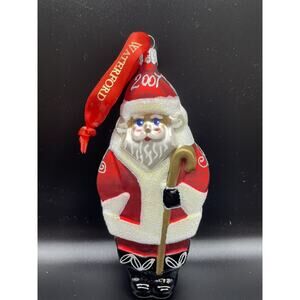 Waterford Crystal Christmas Ornament. 2007 Glass Santa Exquisite. New no Box
